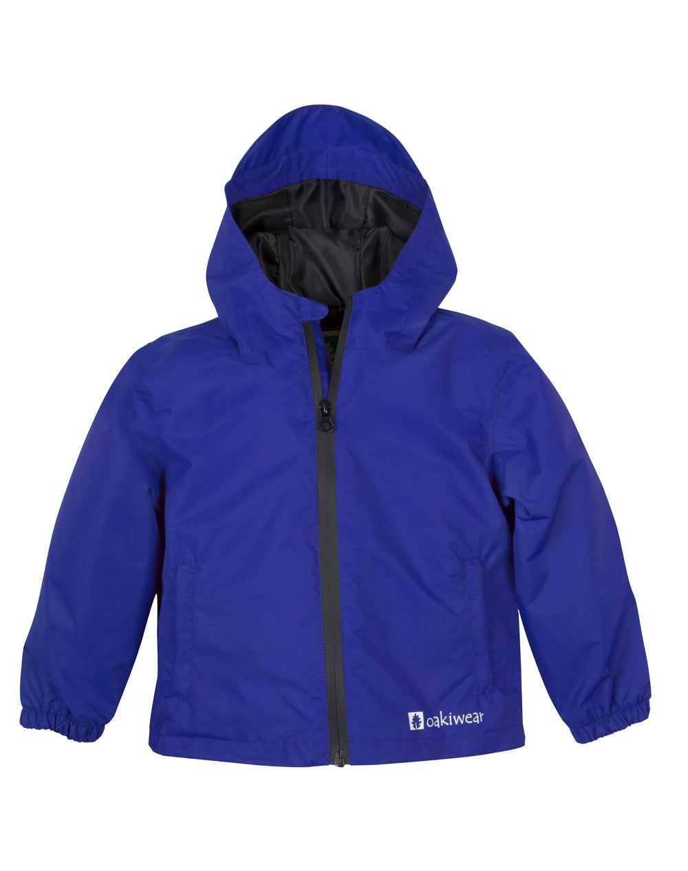 Oakiwear Kids Rain Jacket Coat Waterproof Shell Boys Girls, Navy