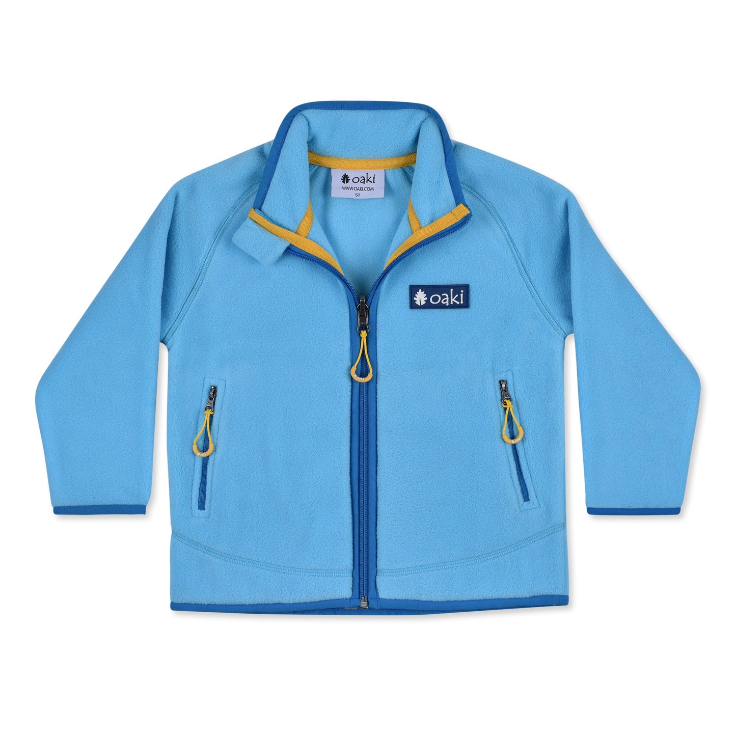 Oakiwear Kids Fleece Jacket 300 Series Polartec®, BlueGold Warm Mid Layer