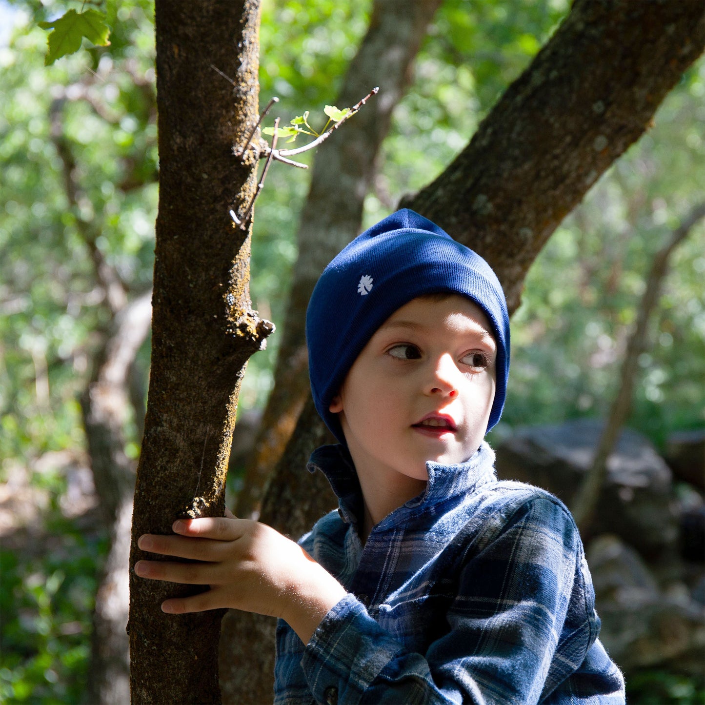Oakiwear Beanie Stocking Hat Cap Merino Wool Winter, Navy