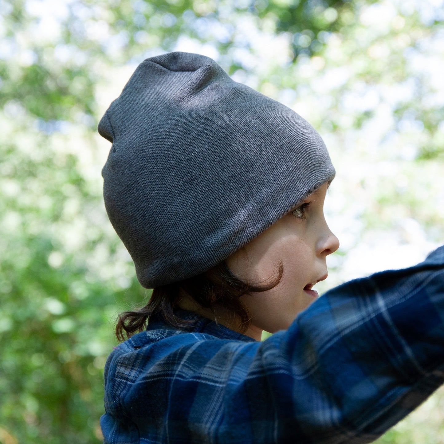 Oakiwear Beanie Stocking Hat Cap Merino Wool Winter, Grey