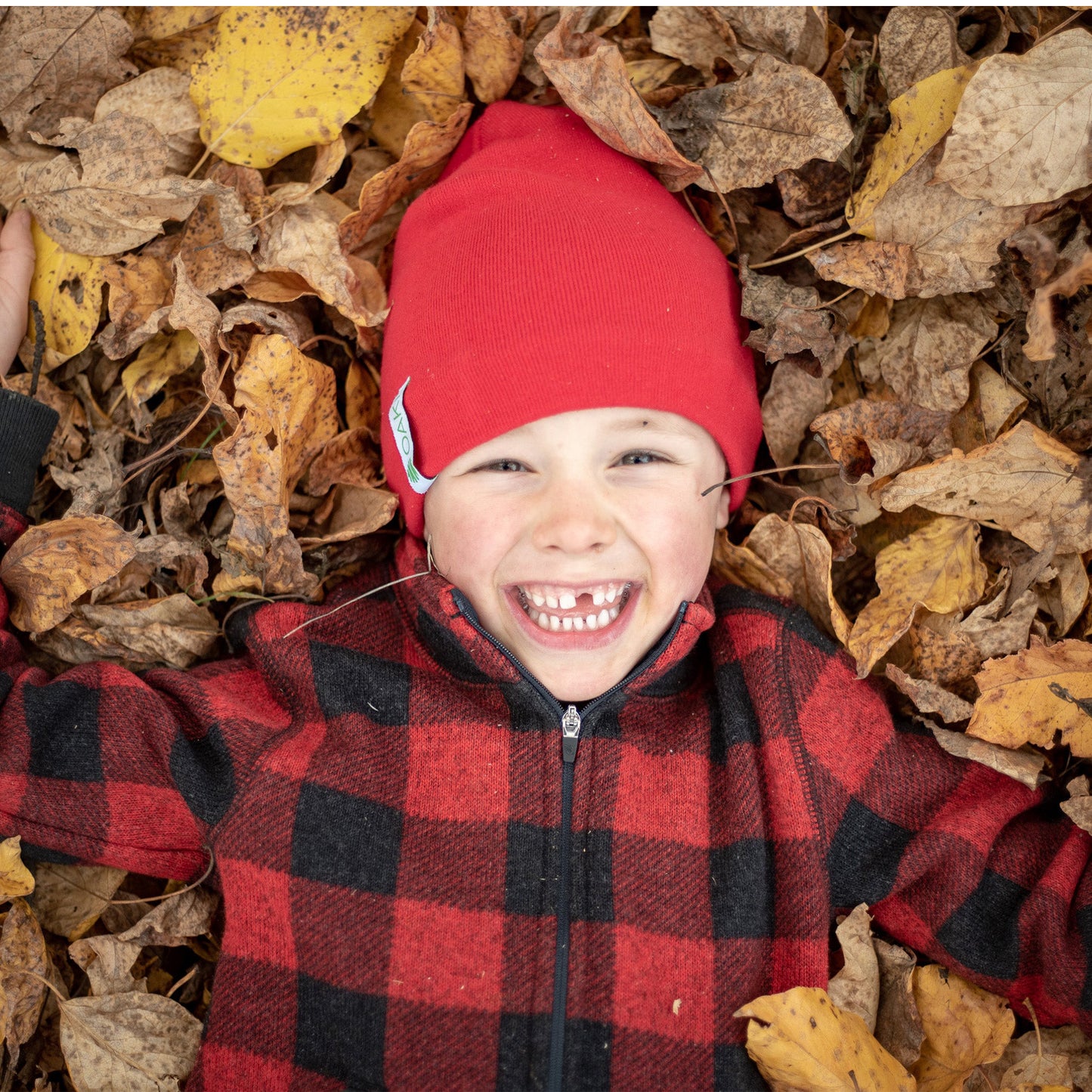 Oakiwear Beanie Stocking Hat Cap Merino Wool Winter, Red