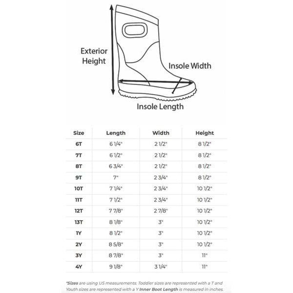 Oakiwear Kids Neoprene Rain Snow Boots, Red Thick 7mm