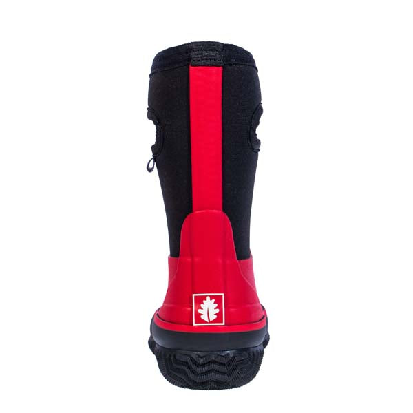 Oakiwear Kids Neoprene Rain Snow Boots, Red Thick 7mm