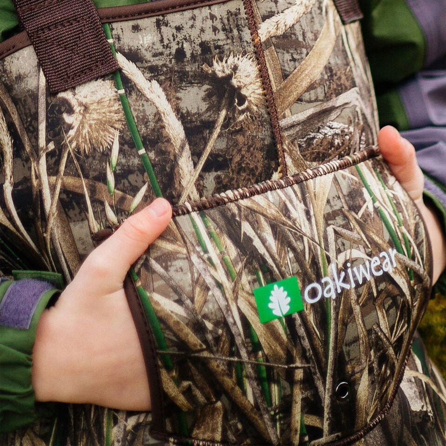Oakiwear Neoprene Youth Kids Chest Waders Children Toddler, Realtree MAX-5® Camo