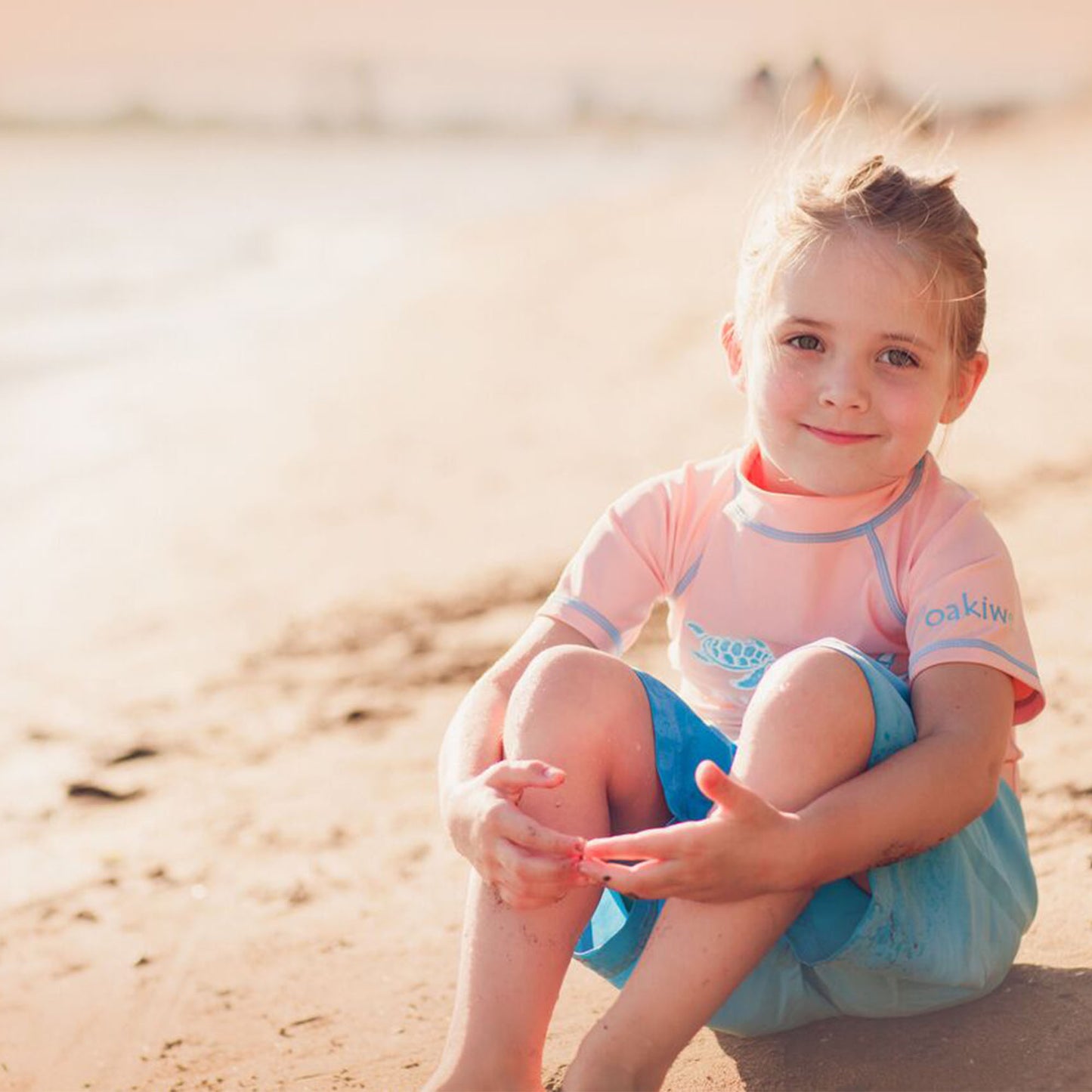 Oakiwear Swim Board Water Shorts Boys Girls Trunks, Green
