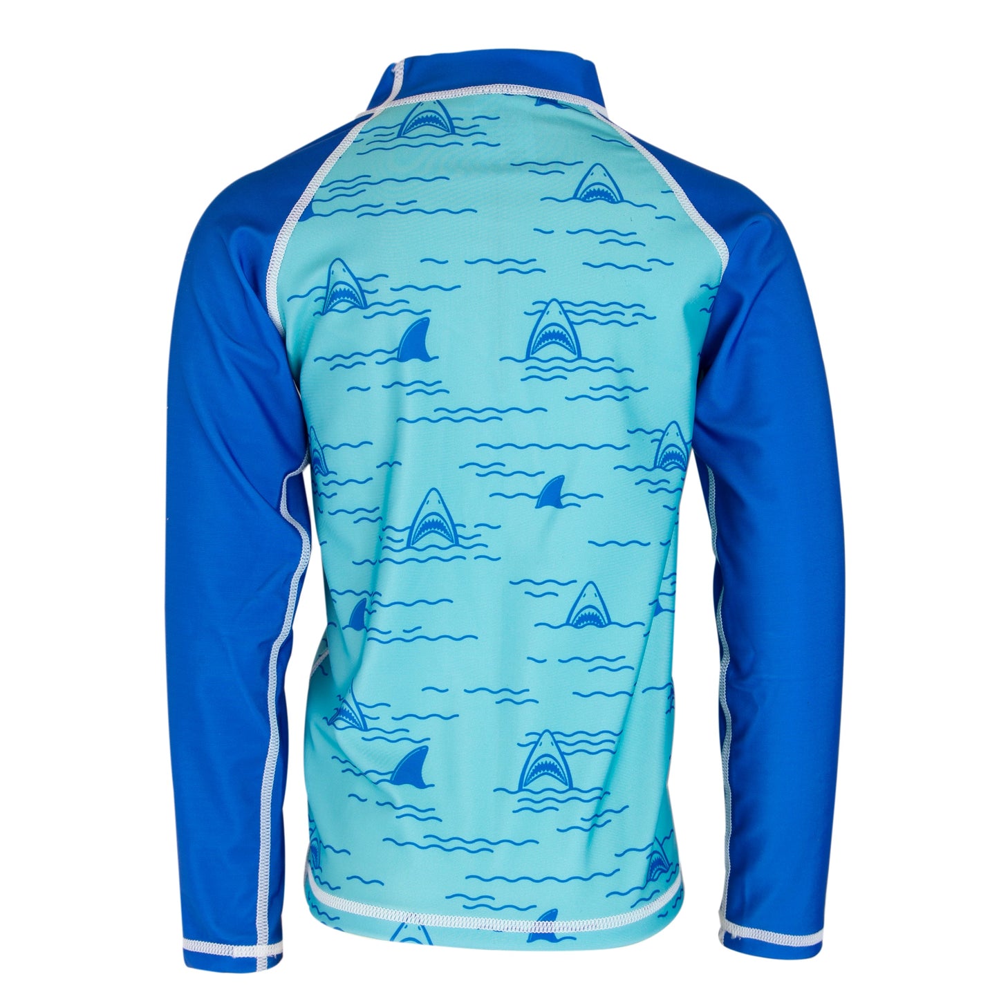 Oakiwear Rash Guard Long Sleeved Swimming Surf Shirt Boy Girls, Chomp Chomp