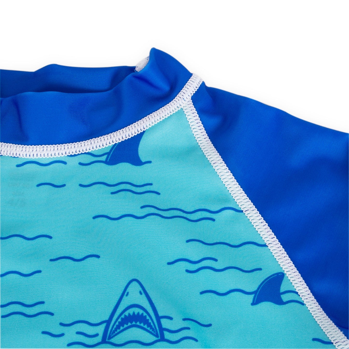 Oakiwear Rash Guard Long Sleeved Swimming Surf Shirt Boy Girls, Chomp Chomp