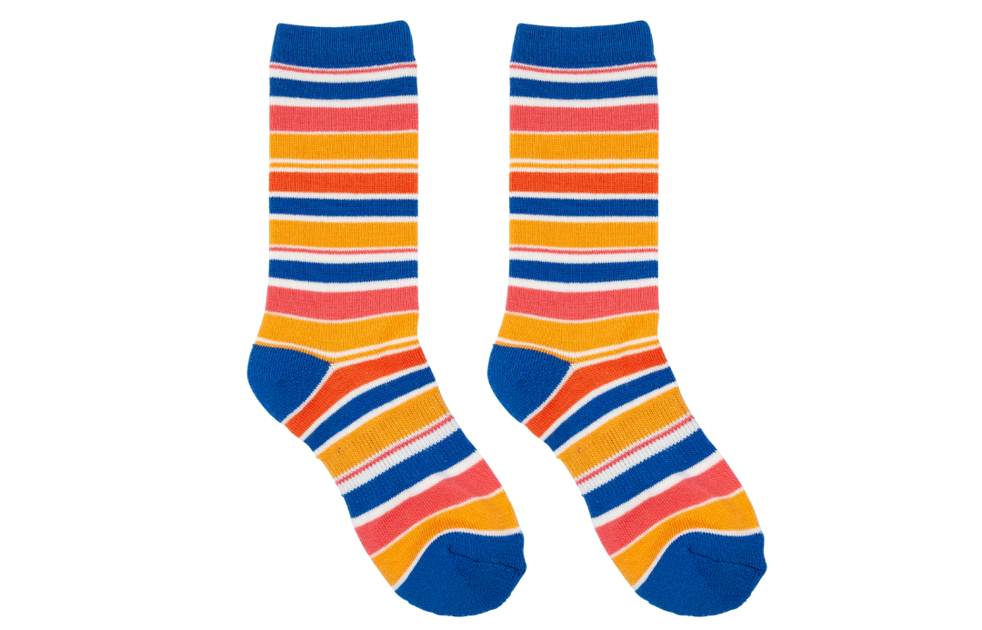 Oakiwear Kids Merino Wool Socks Hiking Outdoor, Boot Size Sunshine
