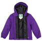 Oakiwear Kids Rain Jacket Coat Waterproof Shell Boys Girls, Galaxy Purple