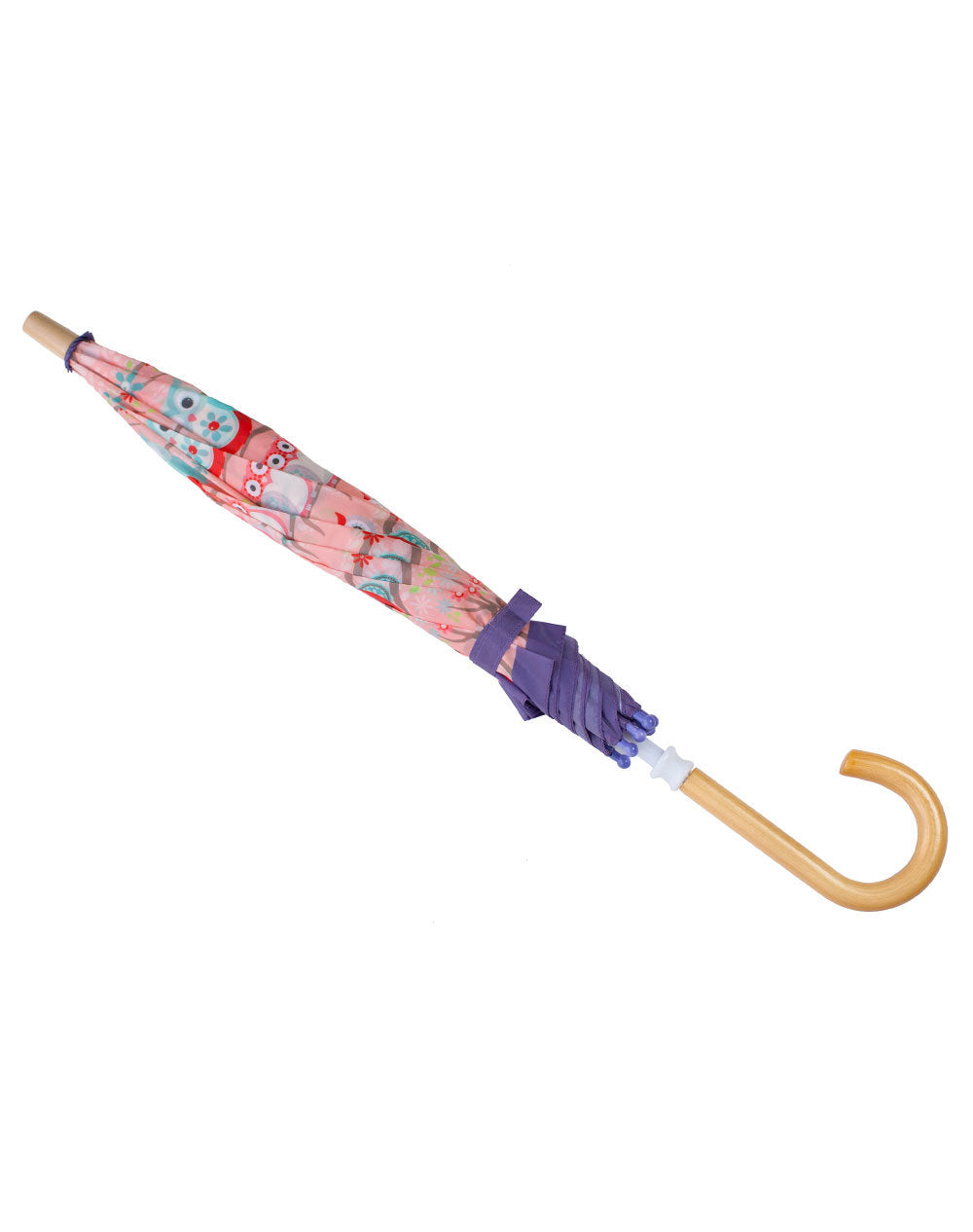 Oakiwear Kids Childrens Youth Folding Umbrella, Perched Owls
