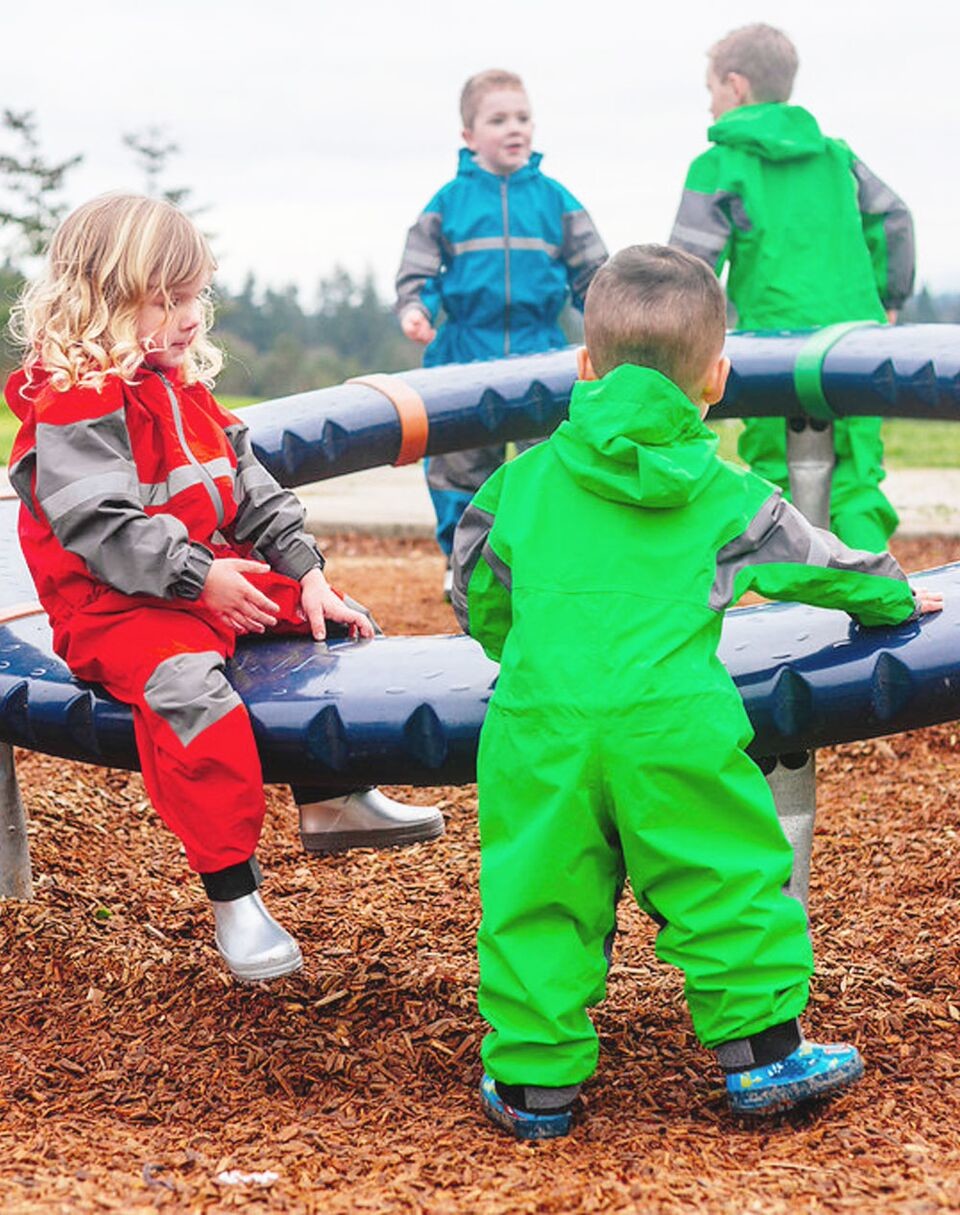 Children's Rain/Trail Suit, Classic Green