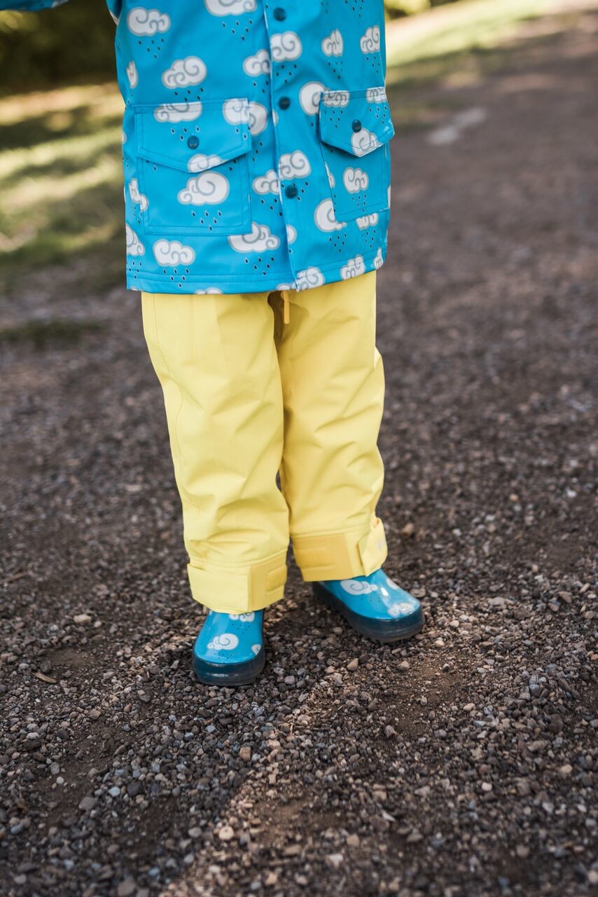 Oakiwear Kids Waterproof Rain Pants Boys Girls, Classic Yellow