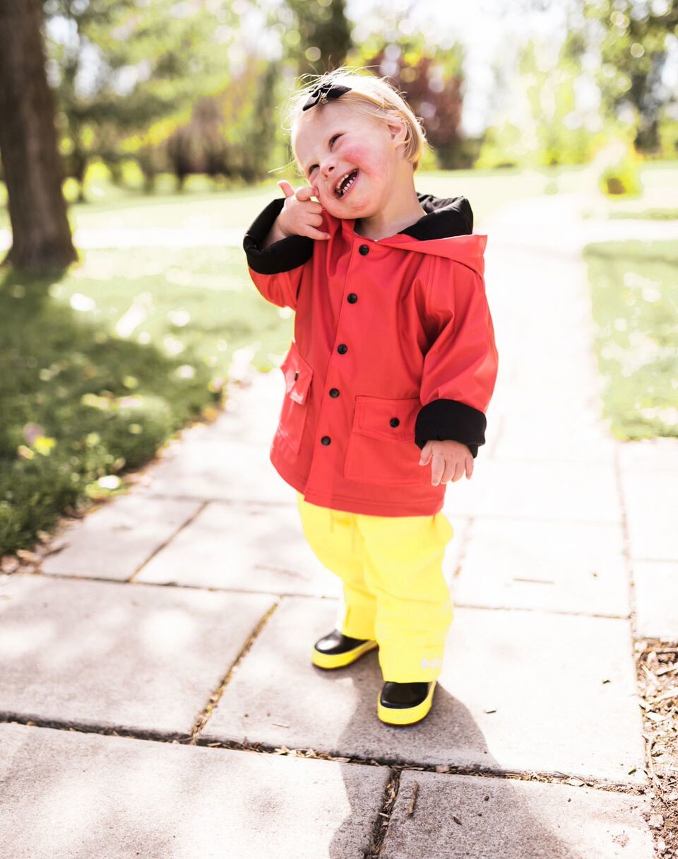 Oakiwear Kids Waterproof Rain Pants Boys Girls, Classic Yellow