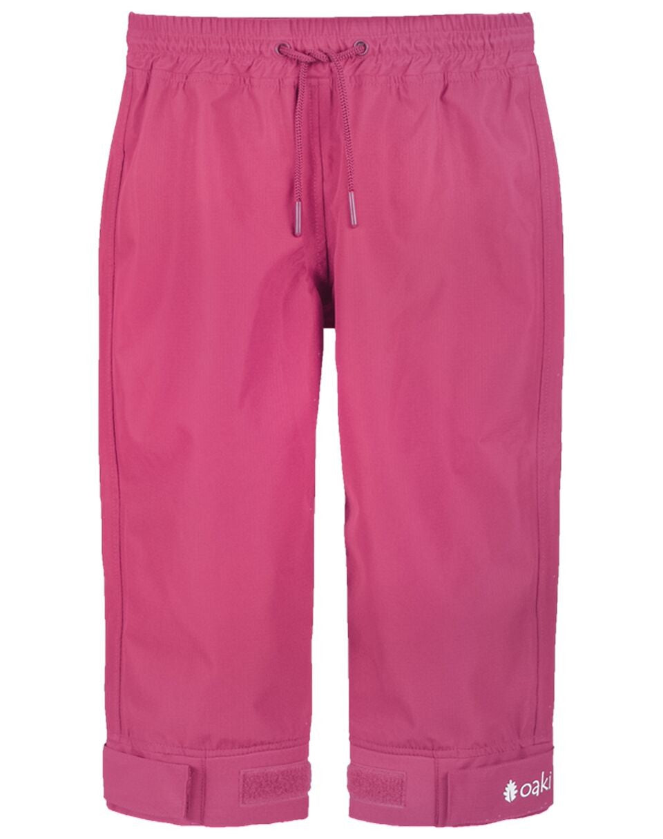 Oakiwear Kids Waterproof Rain Pants Boys Girls, Hot Pink