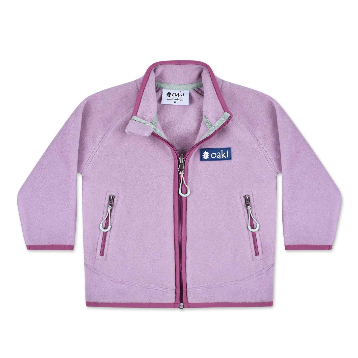 Oakiwear Kids Fleece Jacket 200 Series Polartec®, Lavender Warm Mid Layer