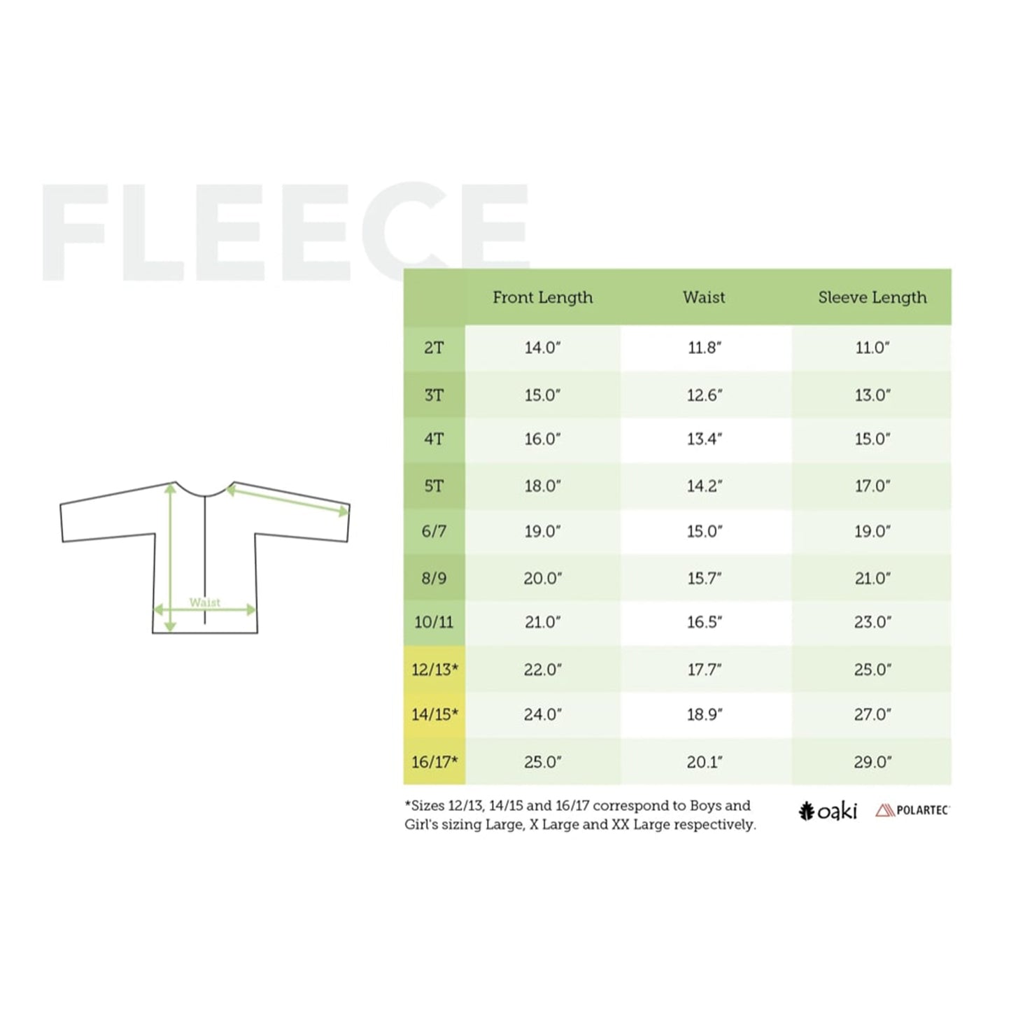 Oakiwear Kids Fleece Jacket 300 Series Polartec®, Ash Warm Mid Layer