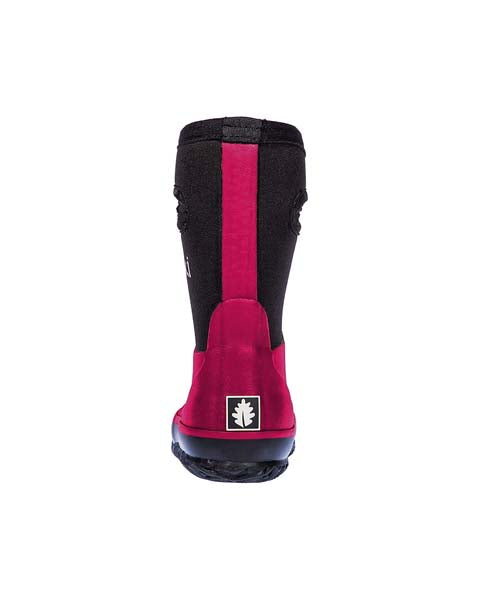 Oakiwear Kids Neoprene Rain Snow Boots, Dark Pink Thick 7mm