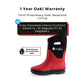 Oakiwear Kids Neoprene Rain Snow Boots, Red Thick 7mm