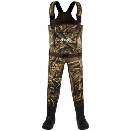 Oakiwear Neoprene Youth Kids Chest Waders Children Toddler, Realtree MAX-5® Camo