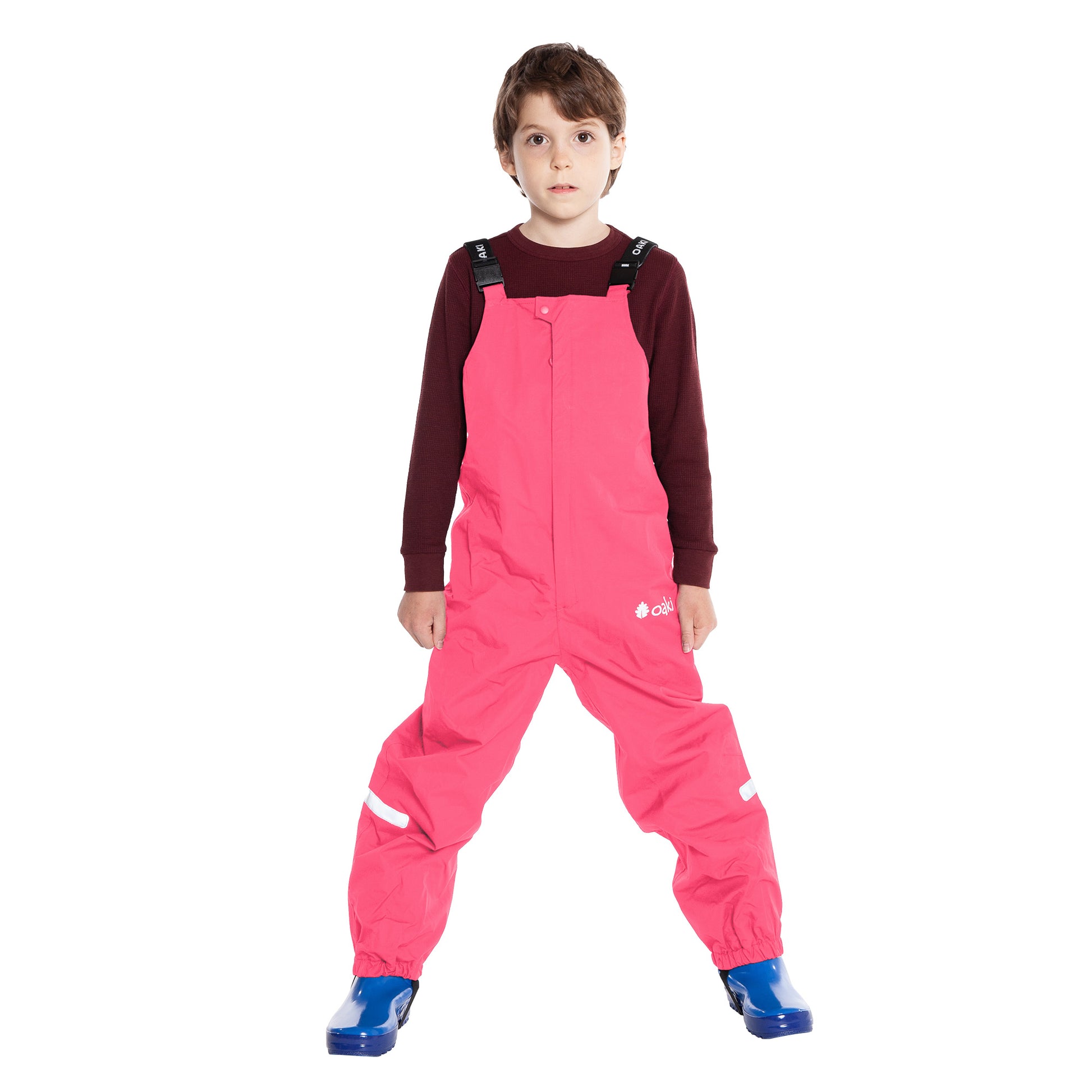 Oakiwear Kids Rain Gear Bibs Pants Fishing Boys Girls, Park City Pink –  Tuff Kids Outdoors