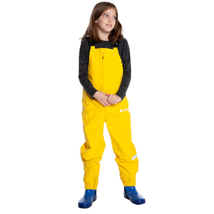 Oakiwear Kids Rain Gear Bibs Pants Fishing Boys Girls, Sundance Yellow