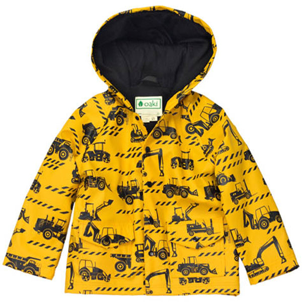 Oakiwear Lined Raincoat Jacket, Construction Vehicles Dry and Warm