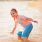 Oakiwear Swim Board Water Shorts Boys Girls Trunks, Orange