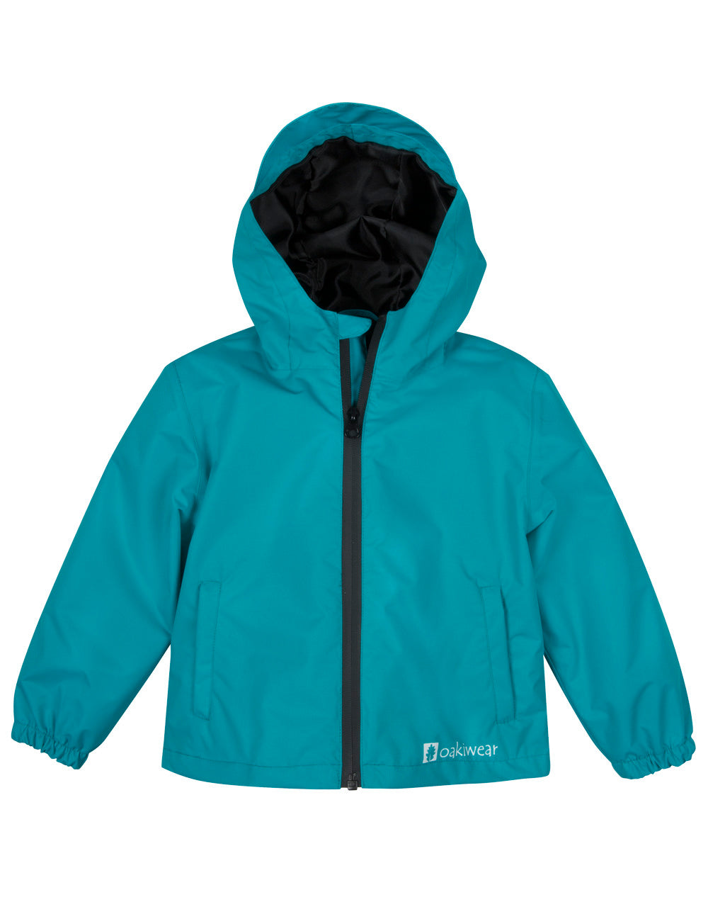Oakiwear Kids Rain Jacket Coat Waterproof Shell Boys Girls, Glacier Blue