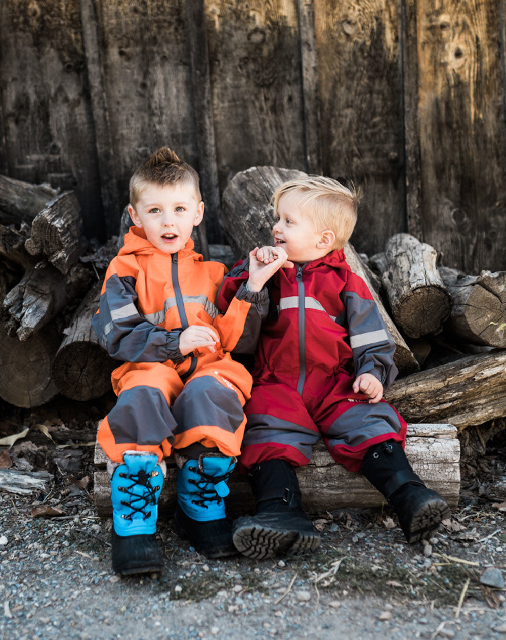 Children's Rain/Trail Suit, Classic Orange