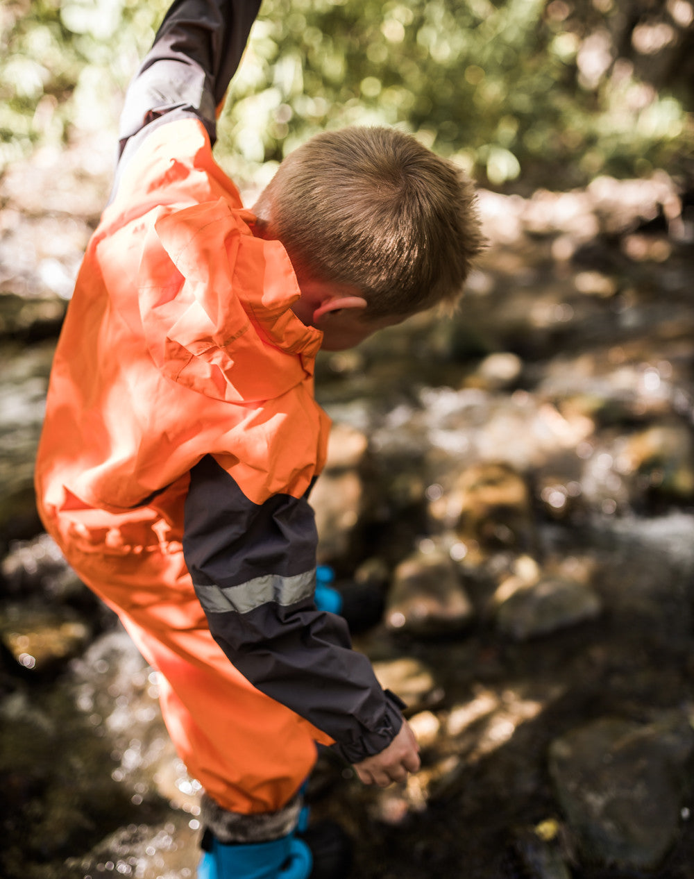 Children's Rain/Trail Suit, Classic Orange